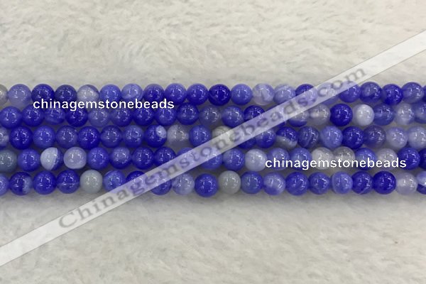 CAA1941 15.5 inches 6mm round banded agate gemstone beads