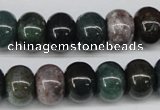 CAA195 15.5 inches 10*14mm rondelle indian agate beads wholesale