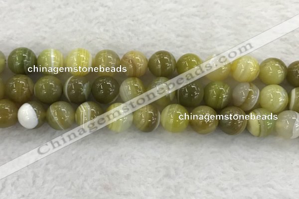 CAA1956 15.5 inches 16mm round banded agate gemstone beads