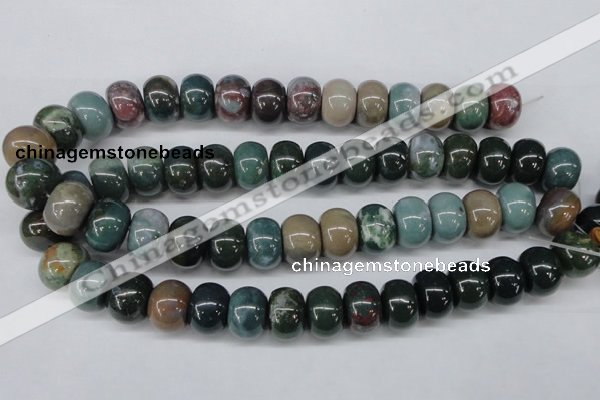 CAA196 15.5 inches 13*18mm rondelle indian agate beads wholesale