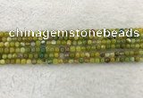 CAA1960 15.5 inches 4mm round banded agate gemstone beads