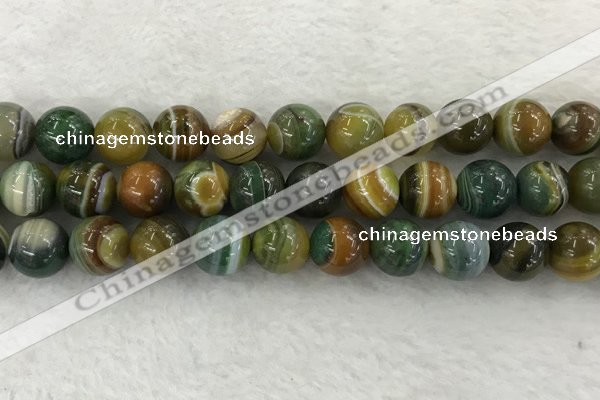 CAA1966 15.5 inches 16mm round banded agate gemstone beads