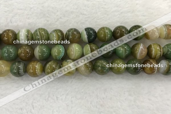 CAA1976 15.5 inches 16mm round banded agate gemstone beads