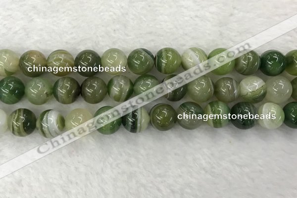 CAA1985 15.5 inches 14mm round banded agate gemstone beads