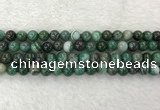 CAA1992 15.5 inches 8mm round banded agate gemstone beads