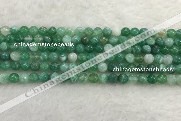 CAA2001 15.5 inches 6mm round banded agate gemstone beads