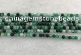 CAA2010 15.5 inches 4mm round banded agate gemstone beads