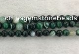 CAA2014 15.5 inches 12mm round banded agate gemstone beads