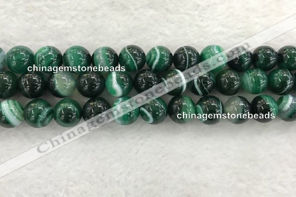 CAA2015 15.5 inches 14mm round banded agate gemstone beads