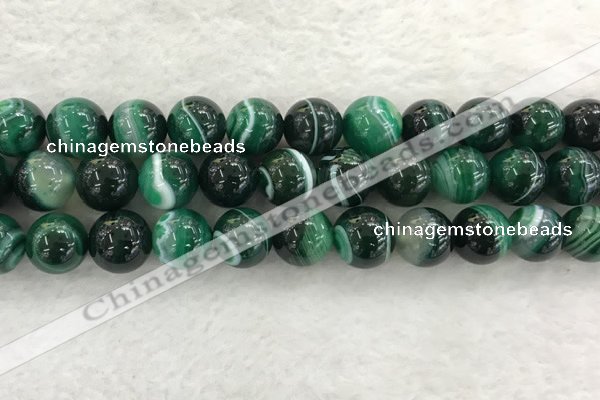 CAA2016 15.5 inches 16mm round banded agate gemstone beads