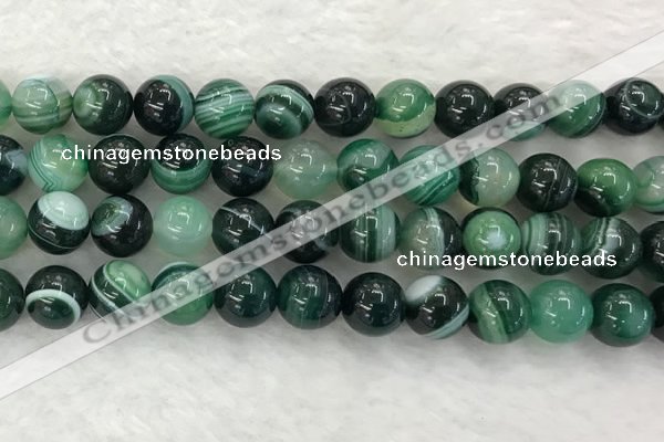 CAA2026 15.5 inches 16mm round banded agate gemstone beads