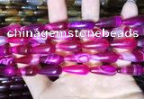 CAA2053 15.5 inches 8*20mm teardrop agate beads wholesale