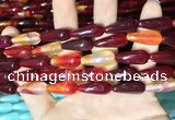 CAA2055 15.5 inches 8*20mm teardrop agate beads wholesale