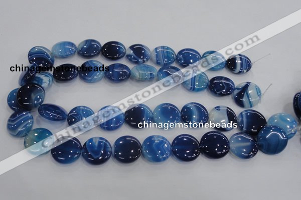 CAA208 15.5 inches 20mm flat round madagascar agate beads