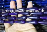 CAA2096 15.5 inches 10*30mm faceted teardrop agate beads