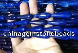 CAA2102 15.5 inches 10*30mm faceted teardrop agate beads