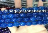 CAA2122 15.5 inches 10*14mm drum agate beads wholesale