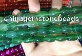 CAA2125 15.5 inches 10*14mm drum agate beads wholesale