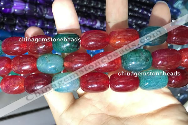 CAA2134 15.5 inches 13*18mm drum agate beads wholesale