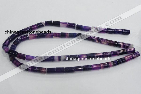 CAA216 15.5 inches 8*12mm column madagascar agate beads