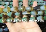 CAA2162 15.5 inches 15*20mm faceted teardrop agate beads