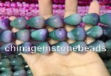 CAA2164 15.5 inches 15*20mm faceted teardrop agate beads