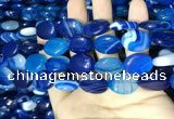 CAA2174 15.5 inches 15*20mm oval banded agate beads wholesale