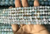 CAA2239 15.5 inches 4mm faceted round banded agate beads