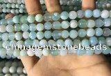 CAA2241 15.5 inches 8mm faceted round banded agate beads
