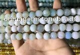 CAA2242 15.5 inches 10mm faceted round banded agate beads
