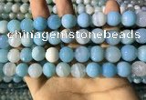 CAA2246 15.5 inches 12mm faceted round banded agate beads