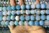 CAA2246 15.5 inches 12mm faceted round banded agate beads