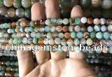 CAA2264 15.5 inches 6mm faceted round banded agate beads