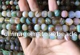 CAA2266 15.5 inches 10mm faceted round banded agate beads