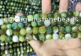 CAA2272 15.5 inches 8mm faceted round banded agate beads