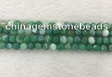 CAA2279 15.5 inches 8mm faceted round banded agate beads