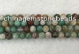 CAA2303 15.5 inches 10mm round banded agate gemstone beads