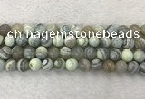 CAA2319 15.5 inches 10mm round banded agate gemstone beads