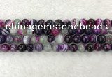 CAA2323 15.5 inches 10mm round banded agate gemstone beads