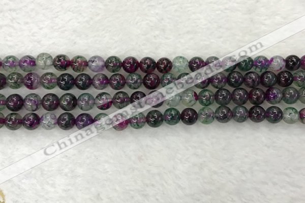 CAA2330 15.5 inches 6mm round banded agate gemstone beads