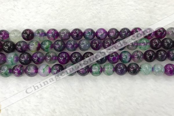 CAA2331 15.5 inches 8mm round banded agate gemstone beads