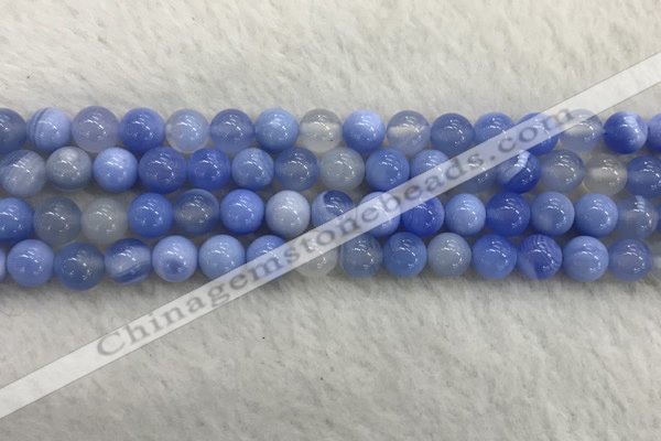 CAA2333 15.5 inches 8mm round banded agate gemstone beads