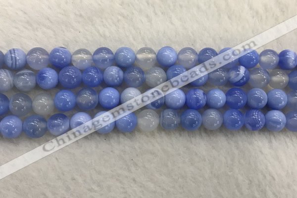 CAA2334 15.5 inches 10mm round banded agate gemstone beads