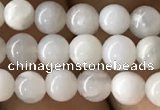 CAA2340 15.5 inches 4mm round white crazy lace agate beads wholesale