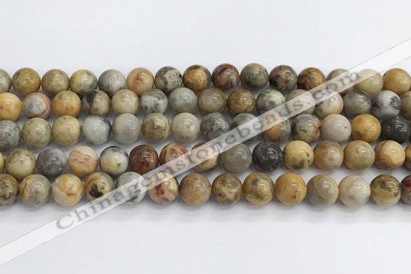 CAA2351 15.5 inches 10mm round crazy lace agate beads wholesale