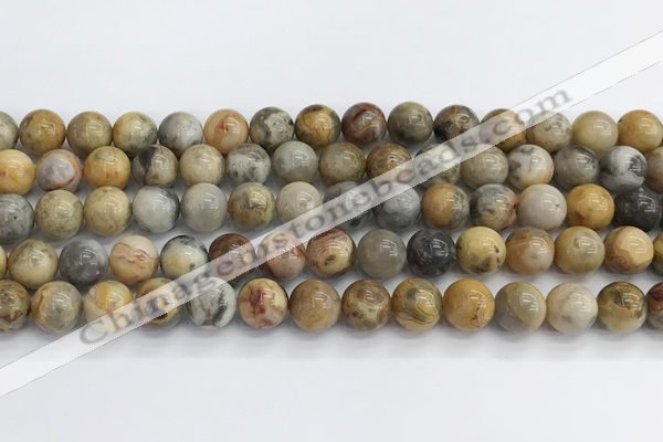 CAA2352 15.5 inches 12mm round crazy lace agate beads wholesale