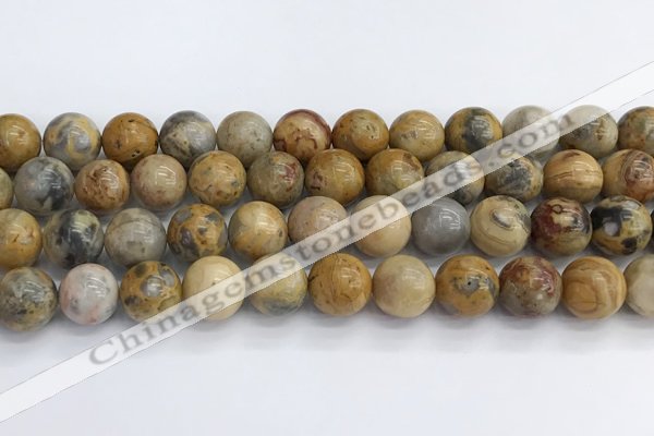 CAA2353 15.5 inches 14mm round crazy lace agate beads wholesale
