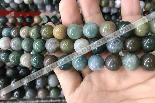 CAA2368 15.5 inches 14mm round Indian agate beads wholesale