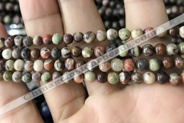 CAA2371 15.5 inches 6mm round ocean agate beads wholesale