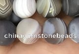 CAA2394 15.5 inches 10mm round matte Botswana agate beads wholesale